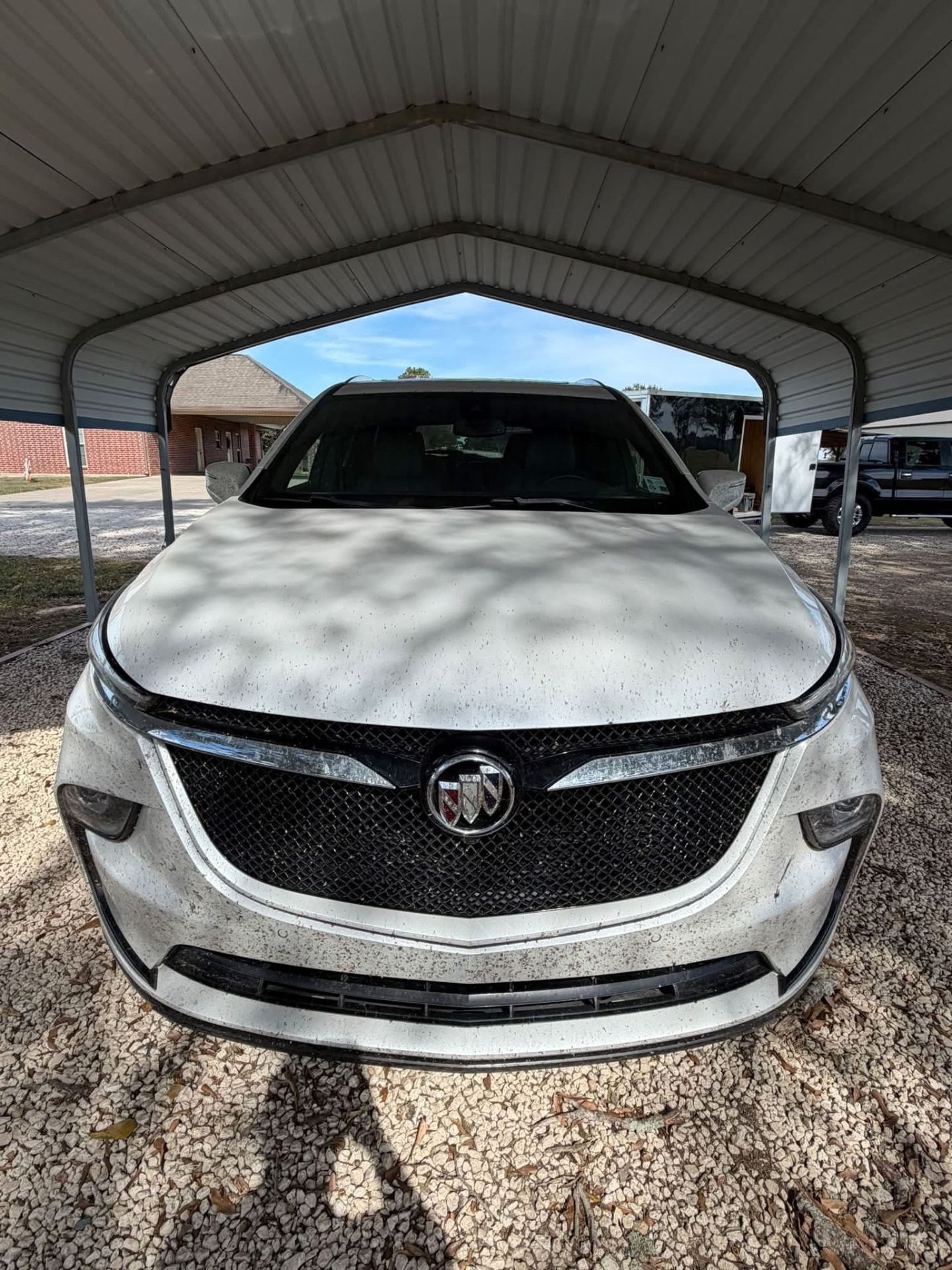 Exterior wash & decontamination — before